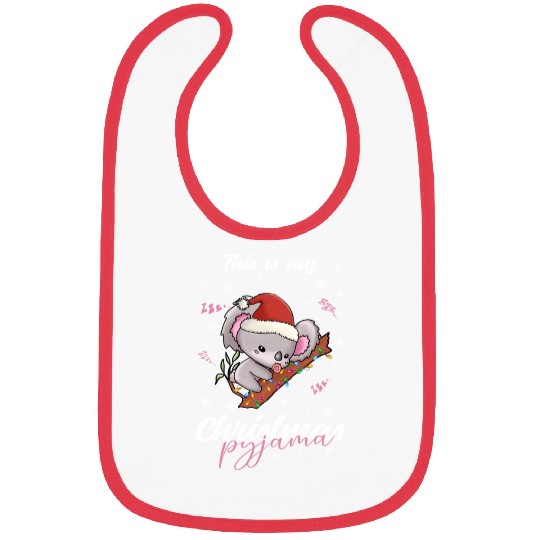 Winter Christmas Pyjama Koala Bibs