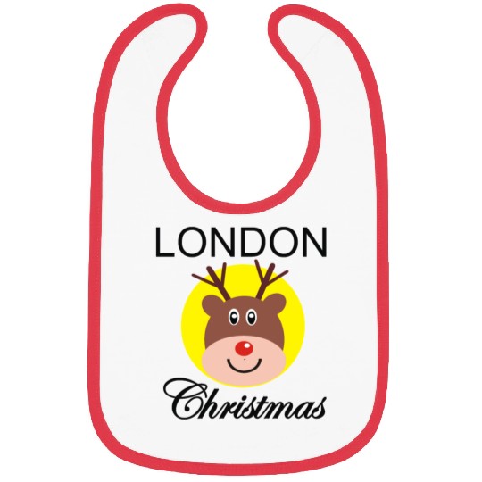 Funny Christmas Rudolph gift for Londoner Bibs