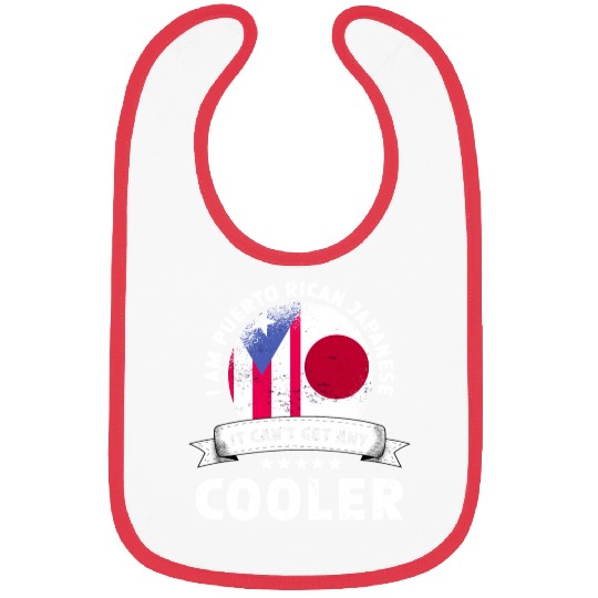 Puerto Rico Flag Japan Grown Patriot Country Bibs