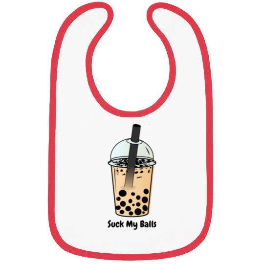 Suck My Balls, Boba Tea, Bubble Tea, Boba Milk Tea Bibs