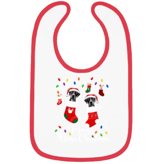 Great Dane Christmas Party Great Dane Xmas Gifts Bibs