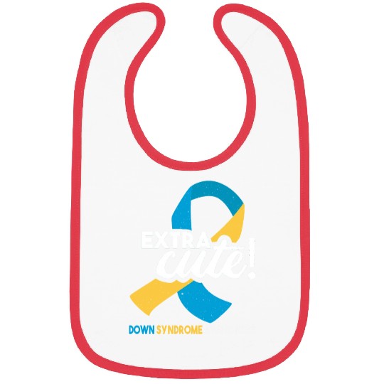 October Wear Blue Yellow Down Syndrome Awareness Bibs