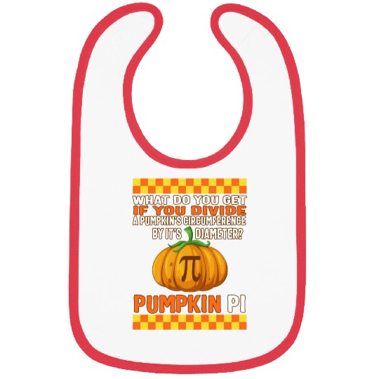 Halloween Math Teacher Bibs, Pumpkin Pi Division