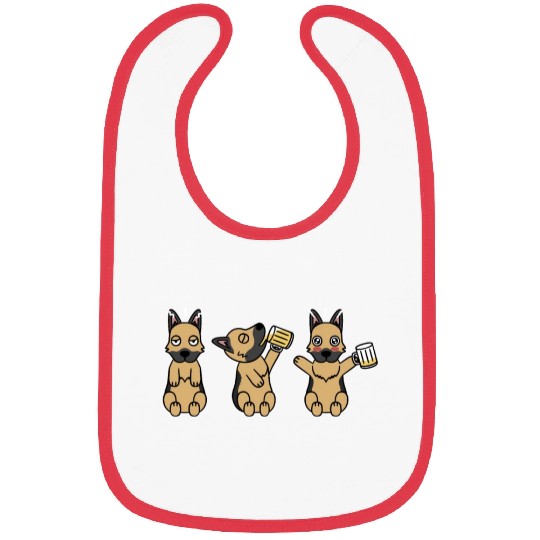 German Shepherd Beer Lover Bibs