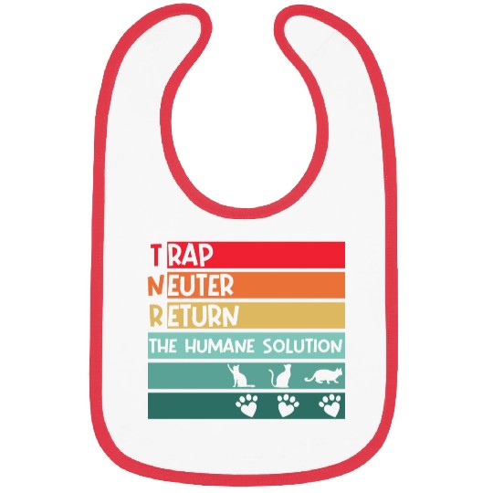 Trap, neuter, return, human solution street cat Bibs