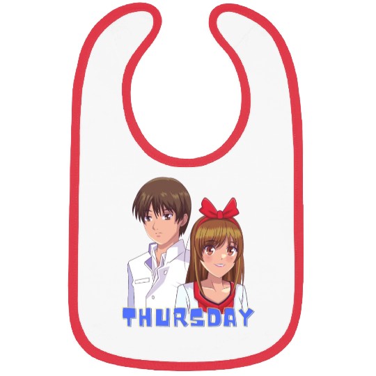 Anime Boy and Girl Day of The Week Thursday Bibs