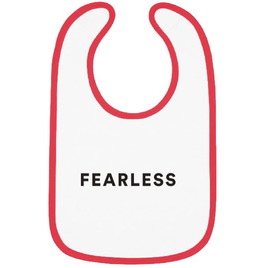Fearless black quote Bibs