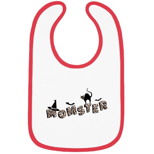Momster (leopard) Bibs