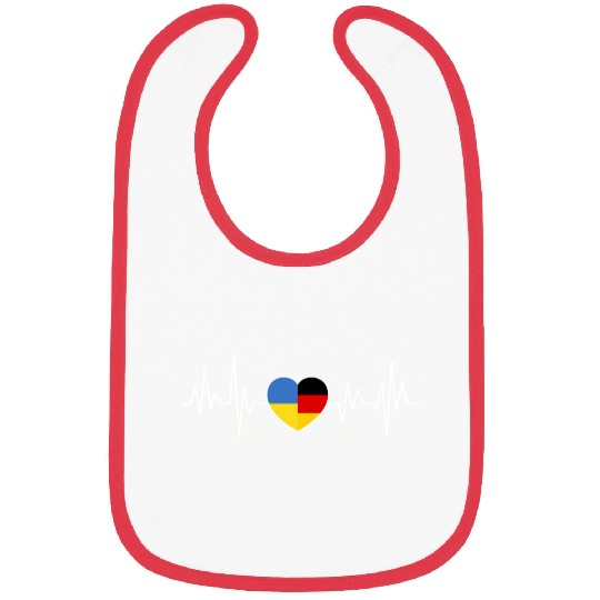 Ukraine Germany Flag Two Countries Bibs