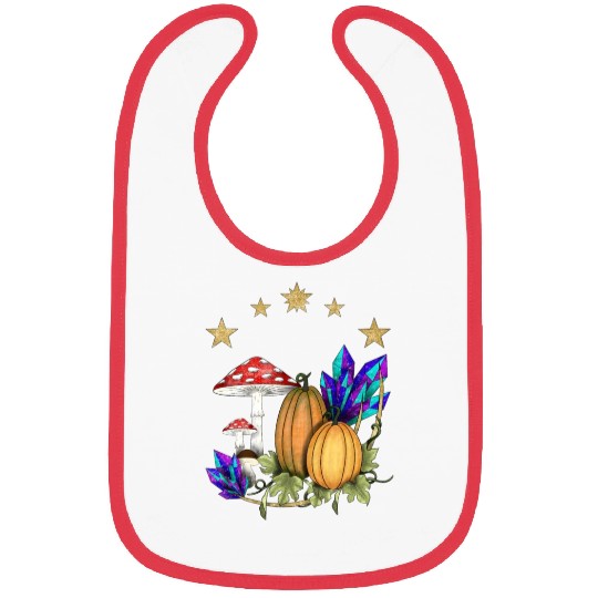 Pumpkins in magic forest Bibs