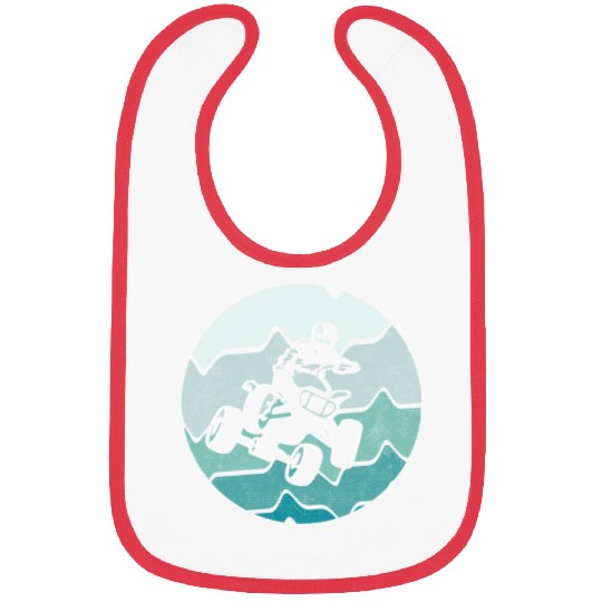 ATV Bike Vintage Retro Offroad 4 wheeler Quad Bibs