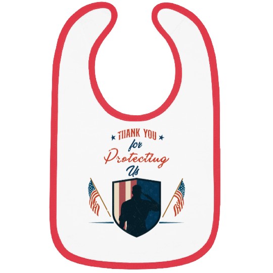 Veteran Day Thank You for Protecting Us Bibs
