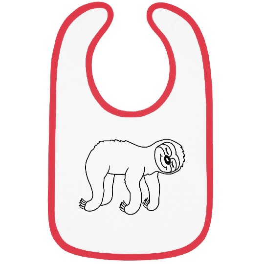 Hanging lying tired sloth Bibs