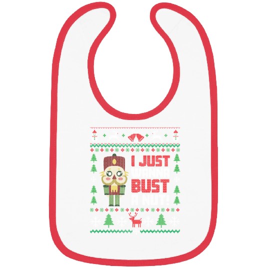 Nutcracker Ugly Christmas Ugly Christmas Saint's Bibs