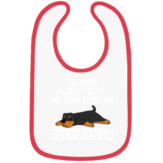 The More I Love My Rottweiler Bibs