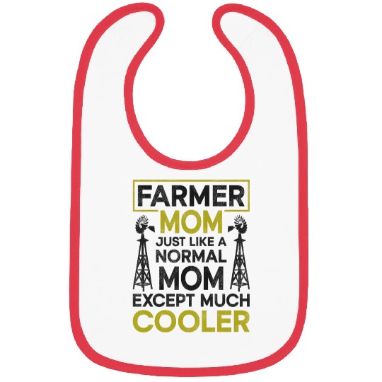 Farming Farmer Mom Mother Vintage Bibs