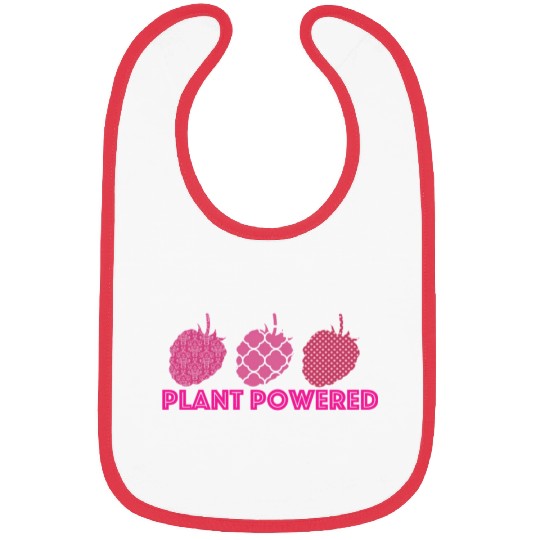 x27 Plant Powered x27 Vegan raspberry Bibs