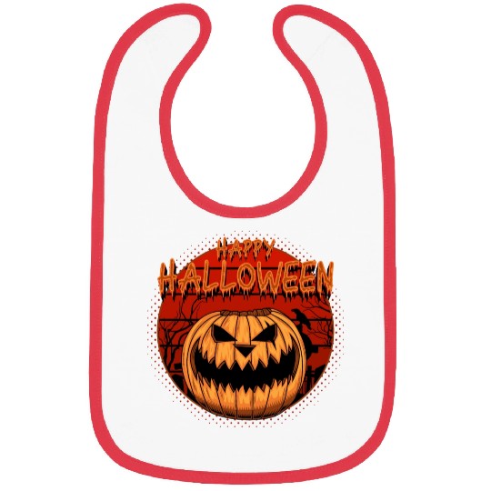 Halloween Pumpkin Bibs