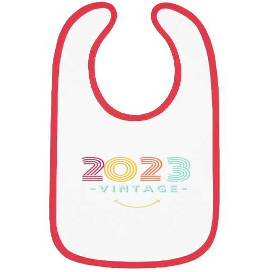 Neon Rainbow Retro 2023 NewYear Vintage Bibs