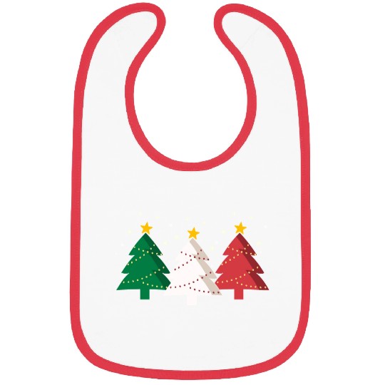 Christmas Tree Italy Flag Bibs