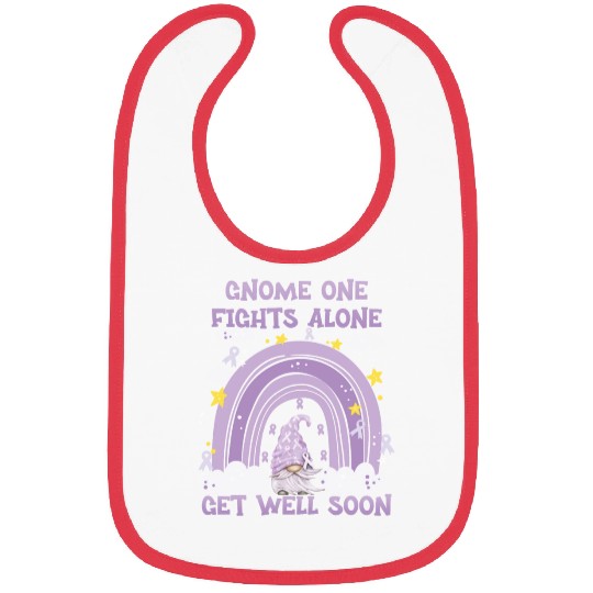 Gnome One Fights Alone Lavender | Fight The Cancer Bibs