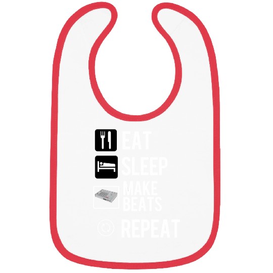 Eat Sleep Make Beats Repeat Hip Hop Music Producer Bibs