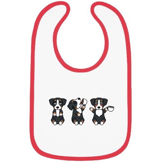 Bernese Mountain Dog Coffee Lover Bibs