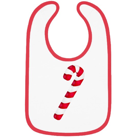 Candy cane for the sweet Christmas time Bibs
