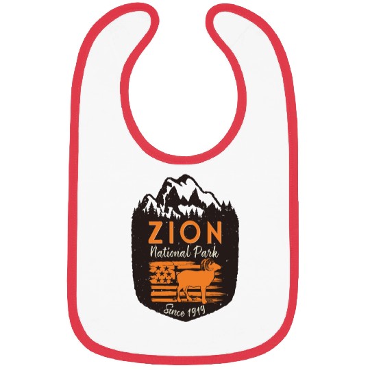 Zion National Park US Flag Bighorn Sheep Bibs