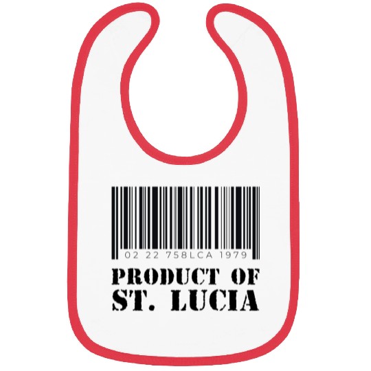 Product of St. Lucia (Black) Bibs