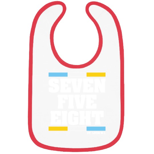 Seven Five Eight (Black) Bibs