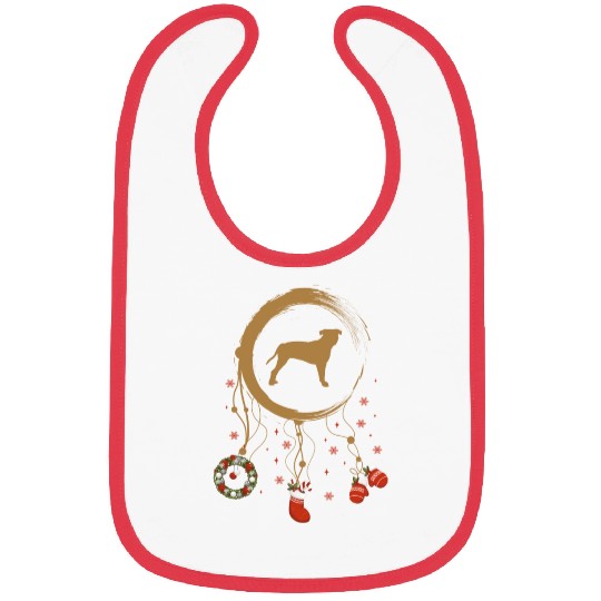 dog dreamcatcher Christmas American Pitbull Terrie Bibs