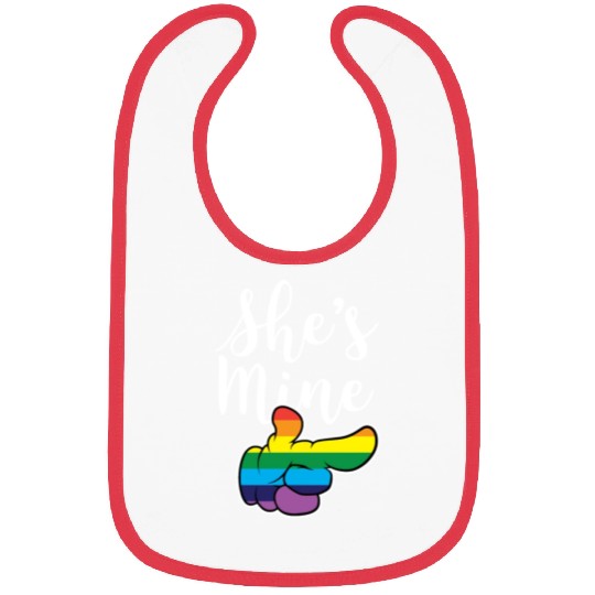 Matching Lesbian Couple She's Mine Part2 Bibs