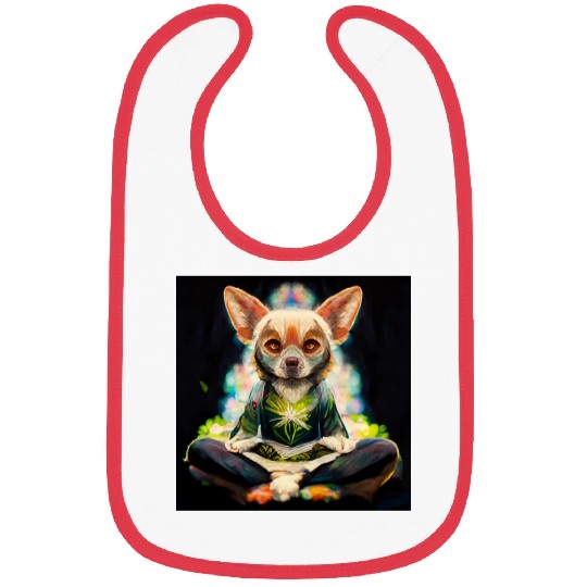 buddhist chihuahua Bibs
