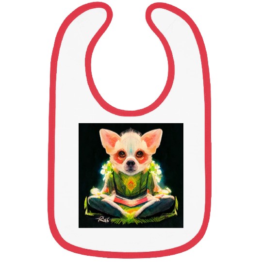 buddhist chihuahua Bibs
