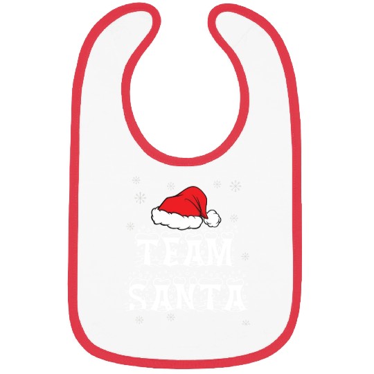 Team Santa Xmas Hat for Family Christmas Bibs