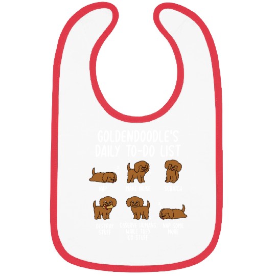 Goldendoodle Daily To Do List Bibs