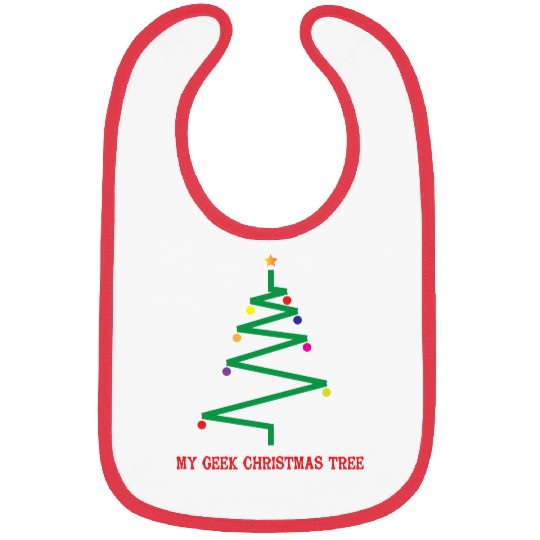 Geek Xmass Tree Bibs