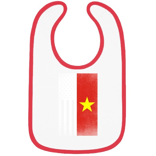 Vietnam Design for proud Vietnamese Americans Bibs