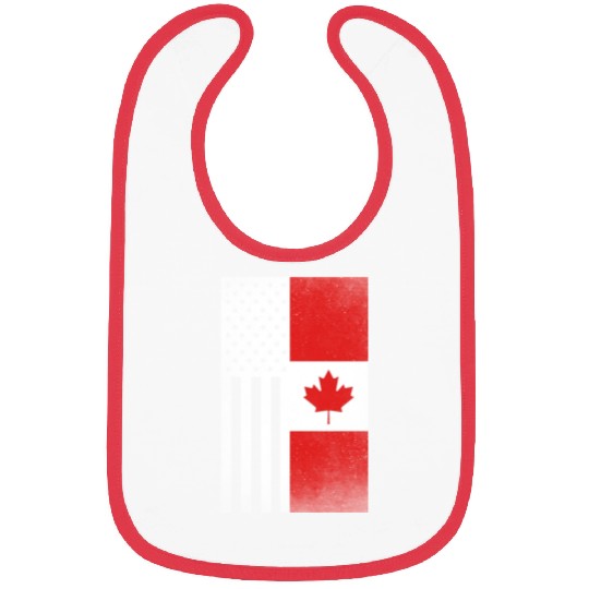 Canada Design for proud Canadian Americans Bibs