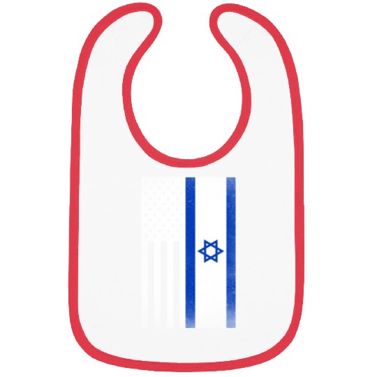 Israel Design for proud Israeli Americans Bibs