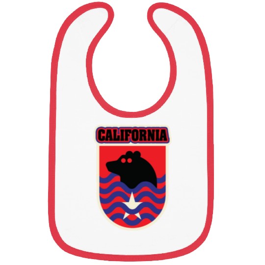 US States CALIFORNIA Bibs