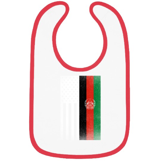 Afghanistan Design for proud Afghan Americans Bibs