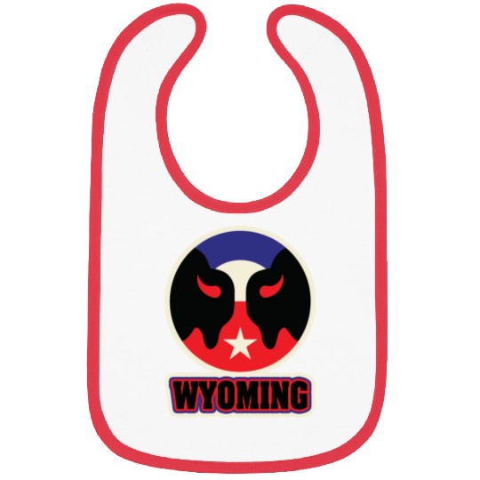 US States WYOMING Bibs