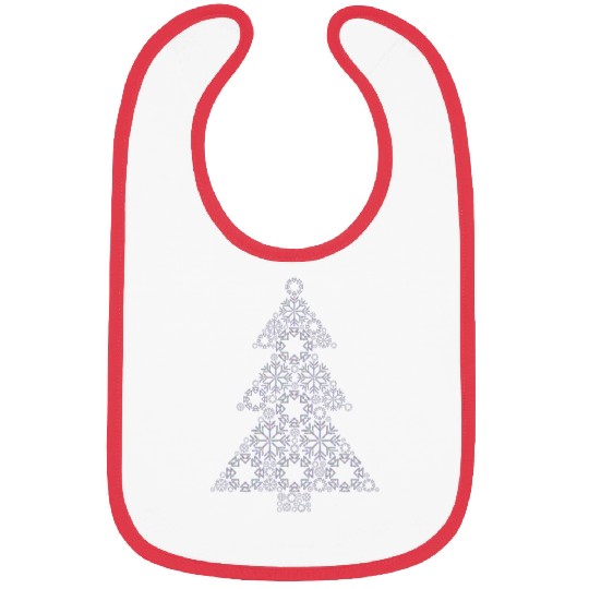Christmas tree from snowflakes gift idea Bibs
