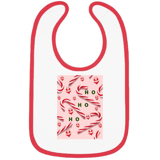 Funny Christmas Candy Canes Bibs