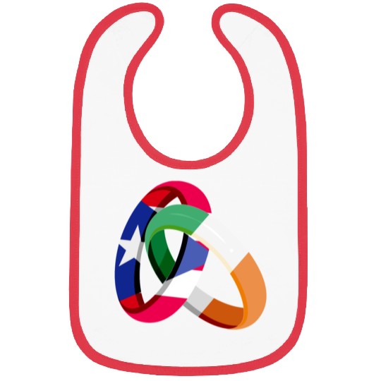 Puerto Rico Flag Ireland Ring Marriage Wedding Bibs