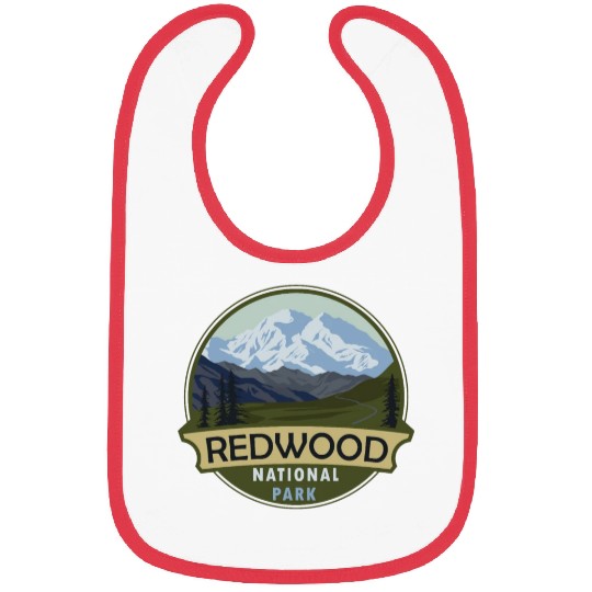 Cool Vintage Retro Redwood National Park Mountain Bibs