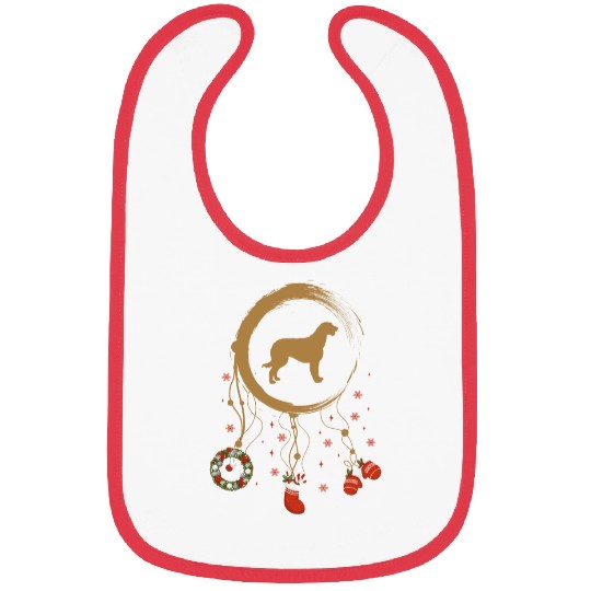 dog dreamcatcher Christmas Irish Wolfhound Bibs