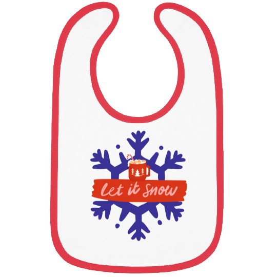 let it Snow Bibs